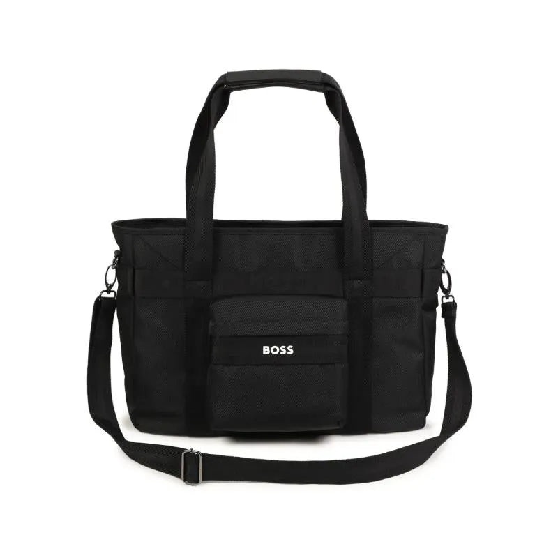 Hugo Boss Baby – Logo Applique Changing Bag Black