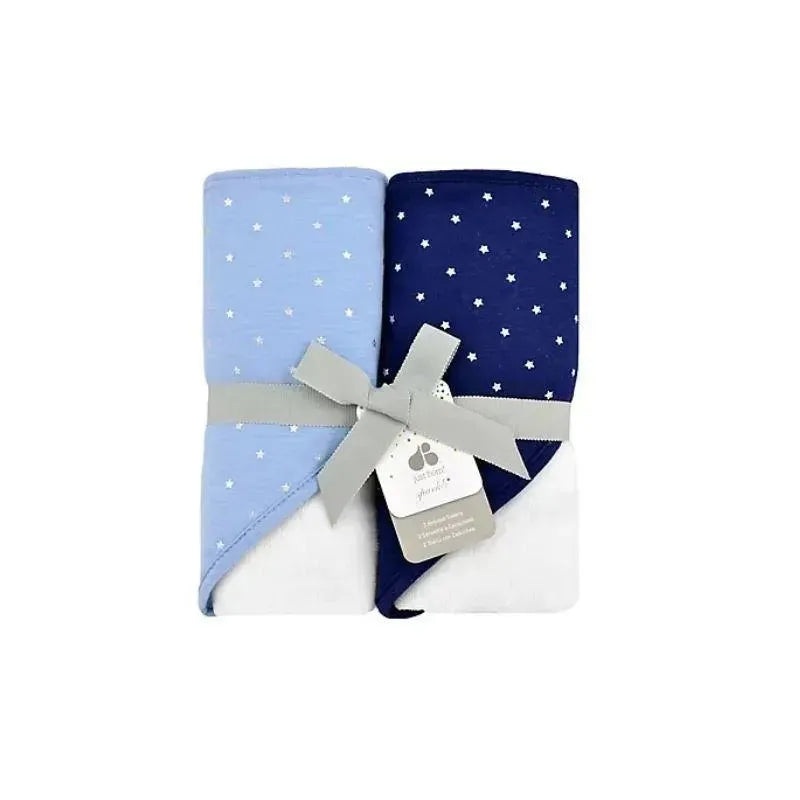 Just Born Sparkle Navy Blue & Light Blue 2 Pack Hooded Towel Set