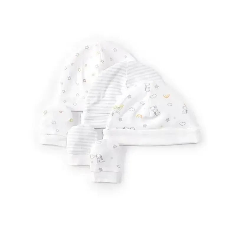 Little Me – 6Pk Baby Lucky Pups Hat & Mitten Set