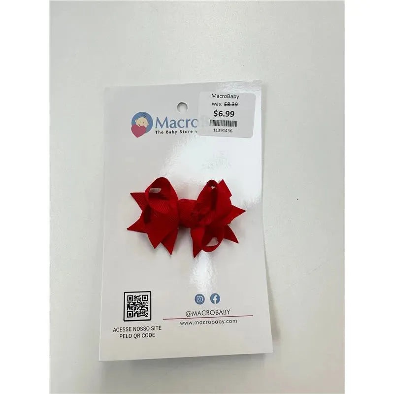 MacroBaby – Hair Bow Mini, Red