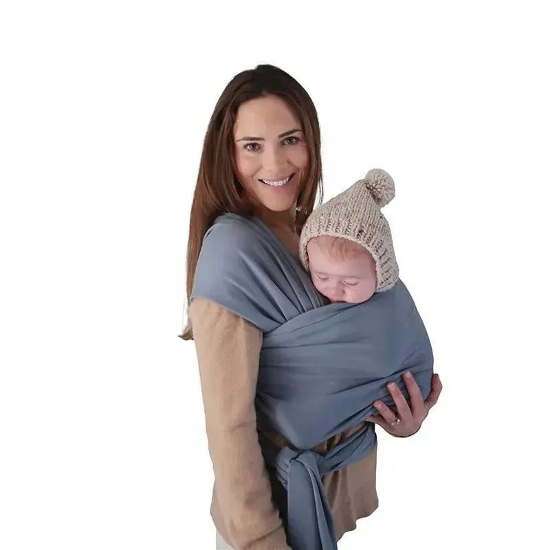 Mushie – 100% Organic Cotton Baby Wrap Carrier, Tradewinds