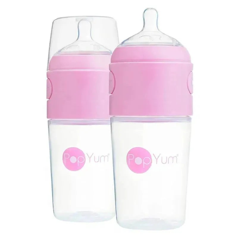 Popyum – 2Pk Anti-Colic Formula Making Baby Bottle 9 Oz, Pastel Purple