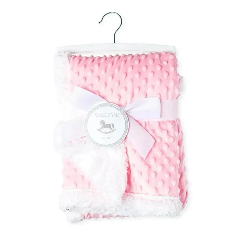 Rose Textiles – Popcorn Sherpa Blanket, Pink