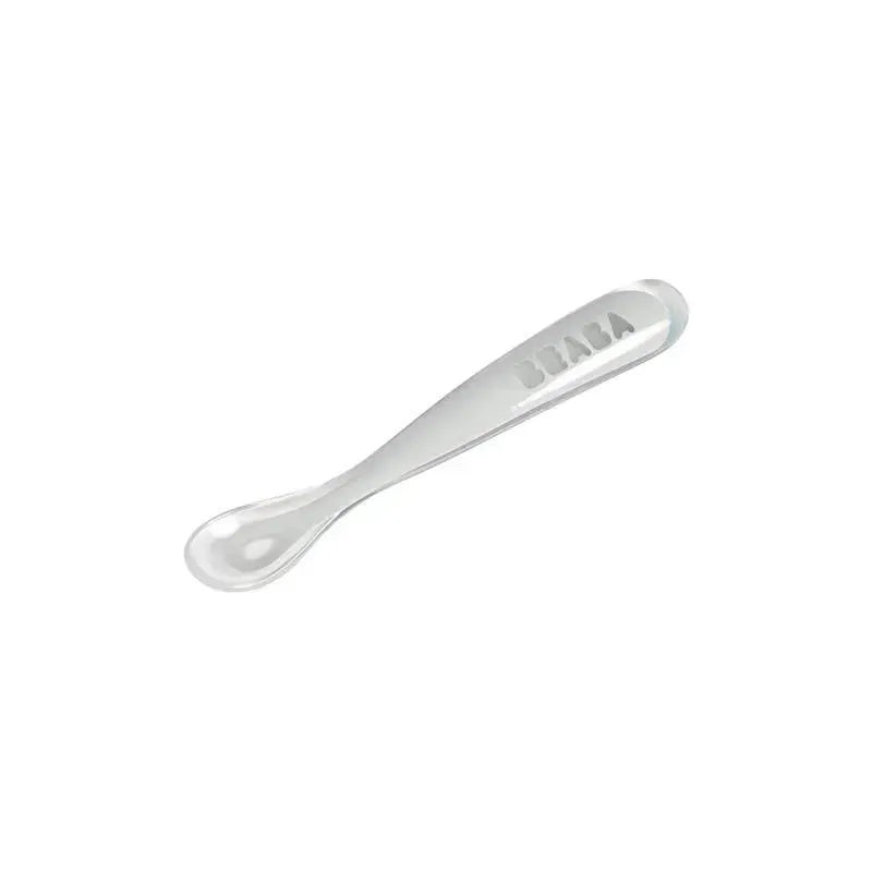 Beaba – First Foods Single Silicone Spoon, Cloud