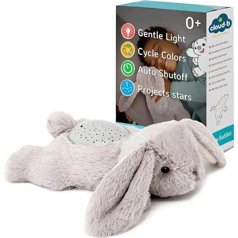 Cloud B – Calming Mini Nightlight Star Projector Dream Buddies, Grey Bunny