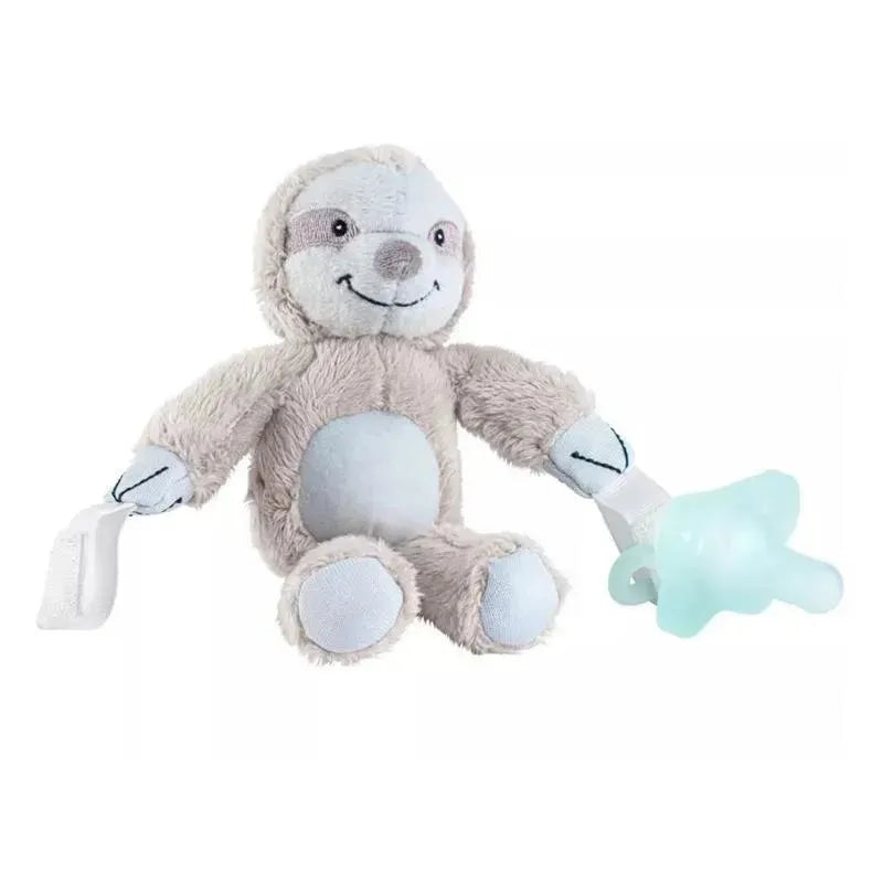 Dr. Brown – Lovey Pacifier & Teether Holder with HappyPaci Silicone Pacifier, Sloth