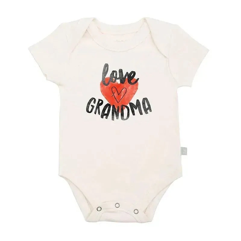 Finn + Emma Graphic Bodysuit Love Grandma, Beige