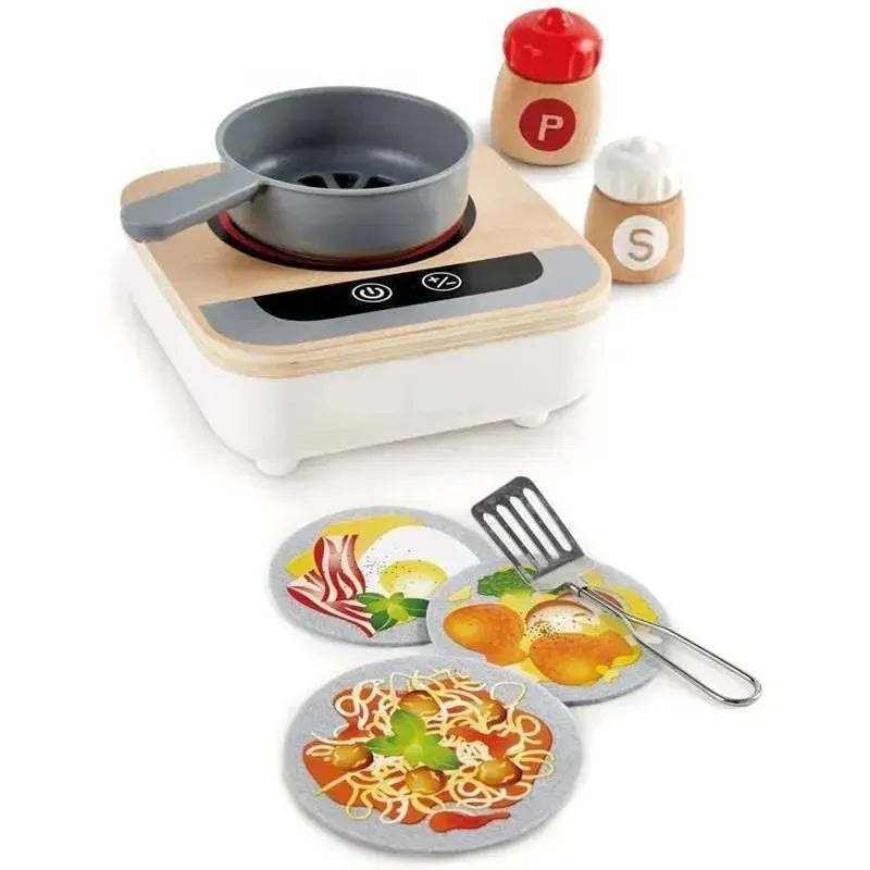 Hape – Fun Fan Fryer, Wooden Tabletop Stove with Fan