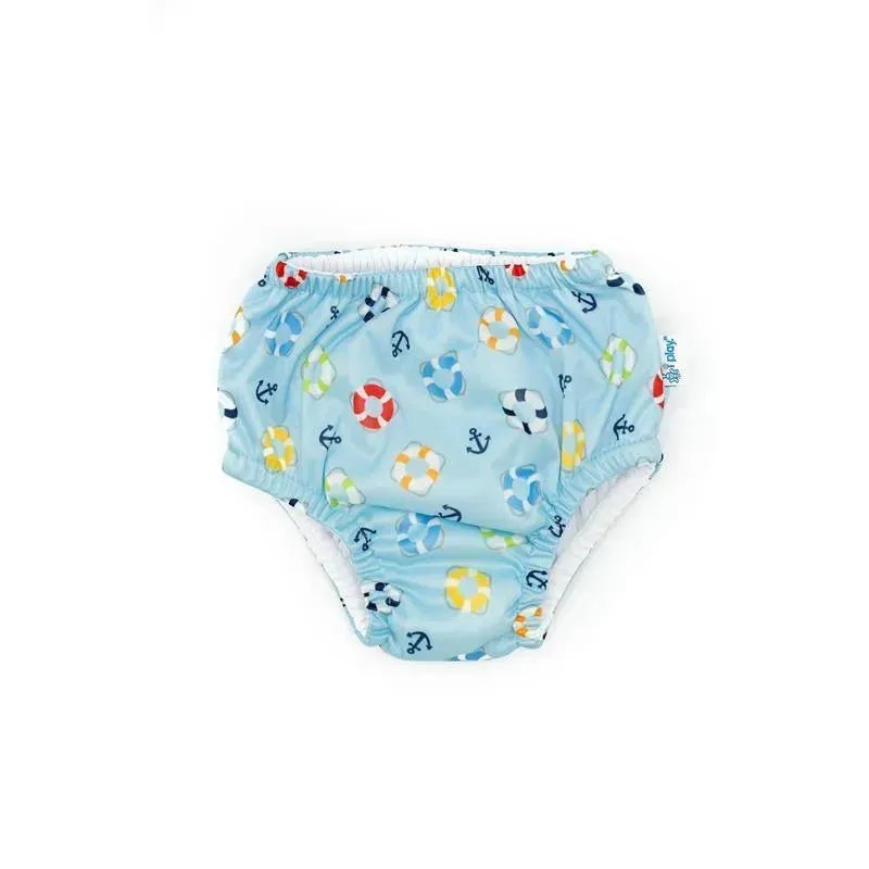 Iplay – Baby Boys Reusable Swim Diaper, Green Fish