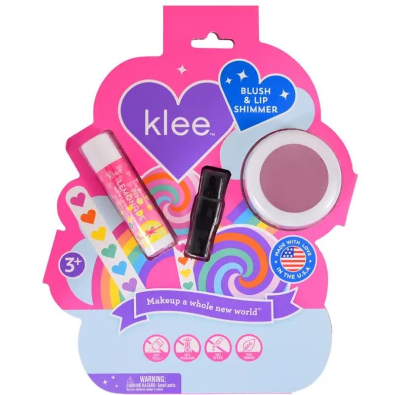 Klee Naturals – Sunshine Whisper Blush And Lip Shimmer Set Rainbow Glitz