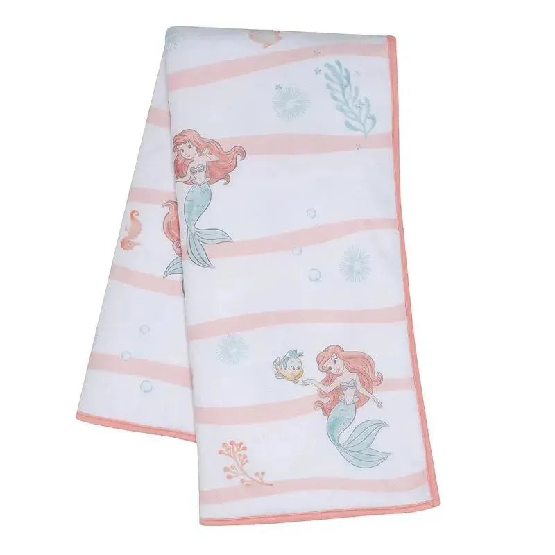 Lambs & Ivy – Bedtime Originals Disney Baby The Little Mermaid White Baby Blanket, Ariel
