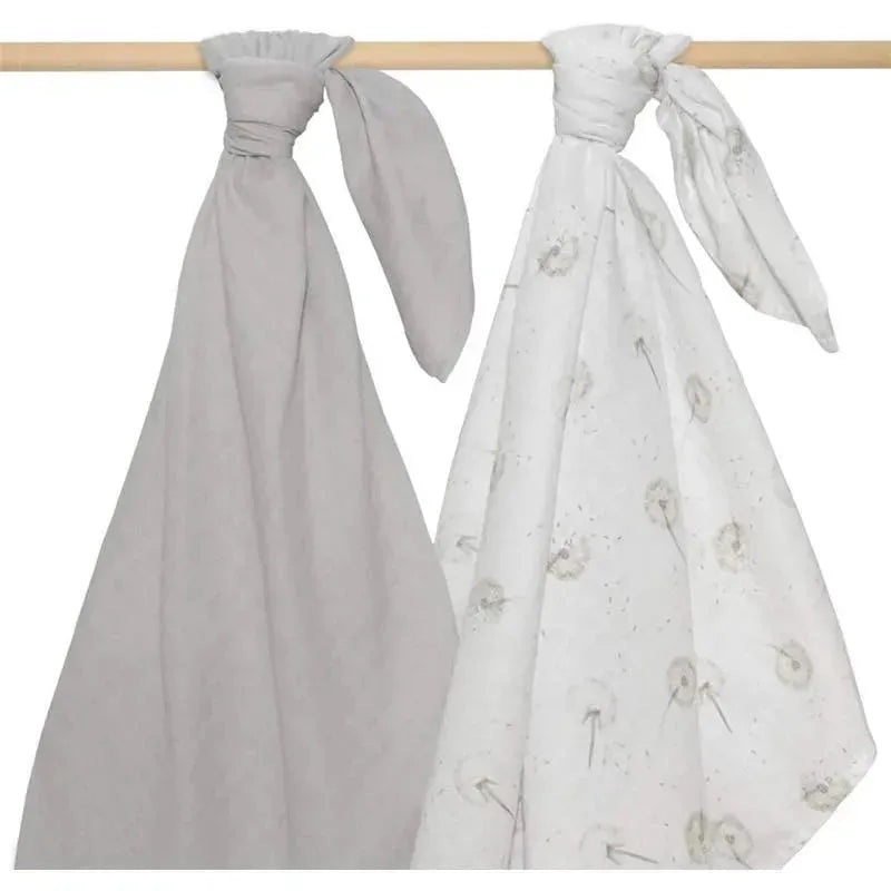 Living Textiles – 2Pk Dandelion Organic Muslin Swaddles
