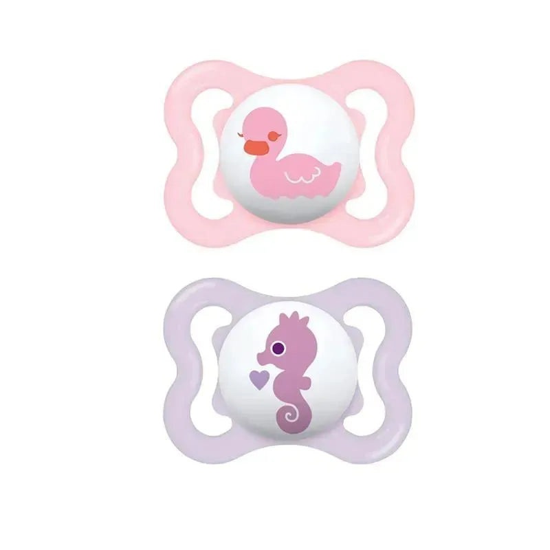 Mam Girls’ Mini Air Pacifiers, 0-6M