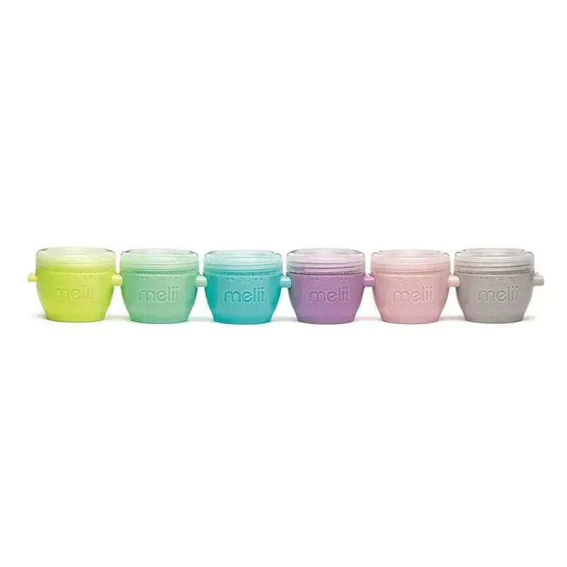 Melii – Snap & Go Baby Food Storage Containers, 2 oz, 6 Pack