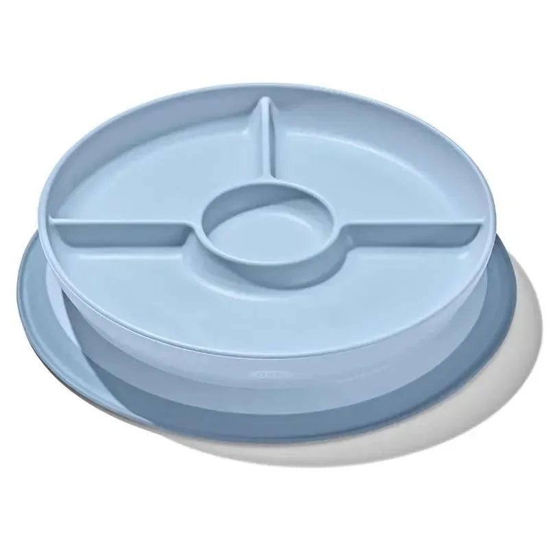 OXO – Tot Stick & Stay Suction Divided Plate, Dusk