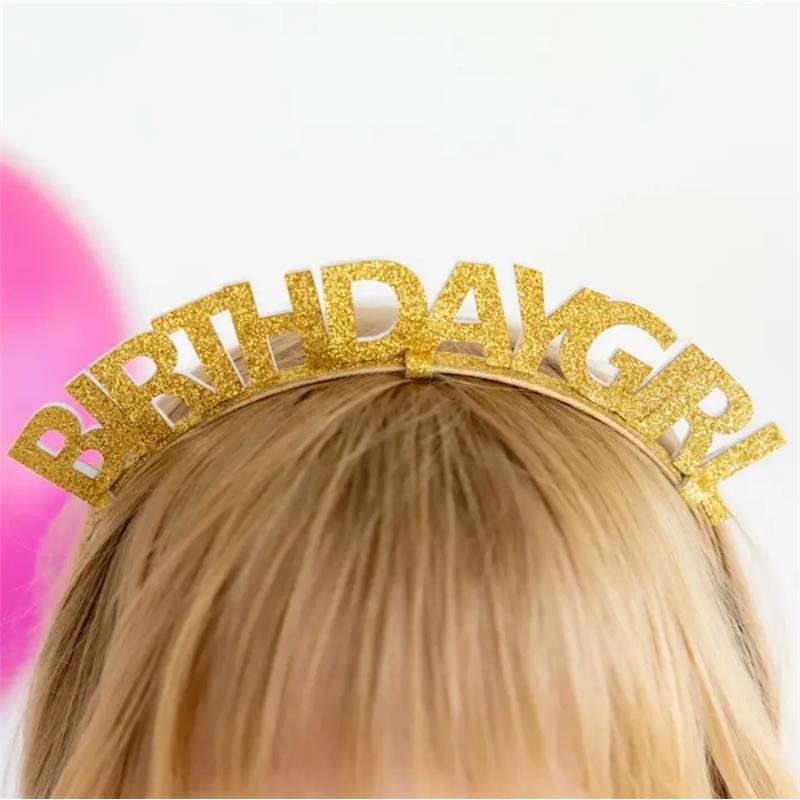Sweet Wink – Gold Birthday Girl Headband