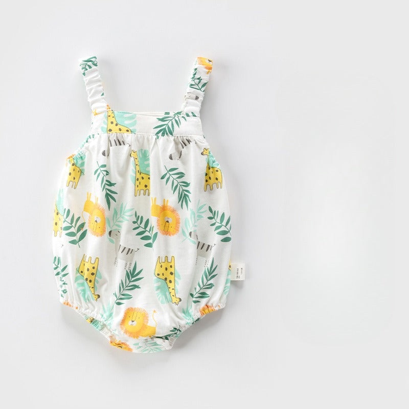 100% Cotton Sleeveless Bodysuit – Giraffe & Lion Giraffe & Lion 3-6 M