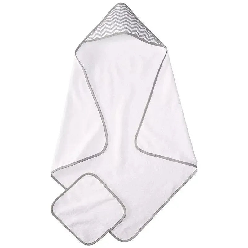 American Baby – Terry Hooded Towel Set, Grey