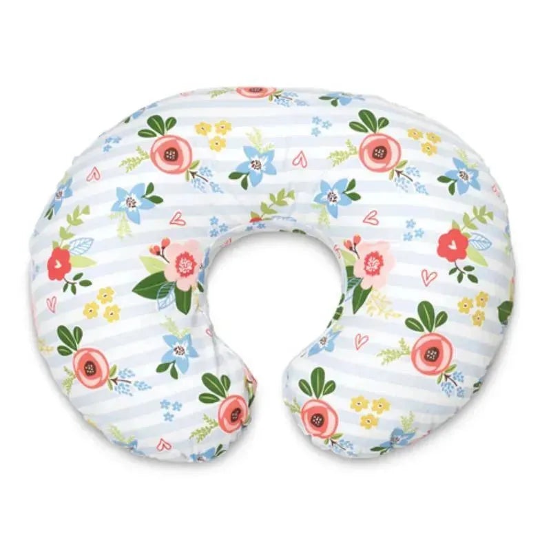 Boppy – Original Slipcovered Pillow, Blue & Pink Posey