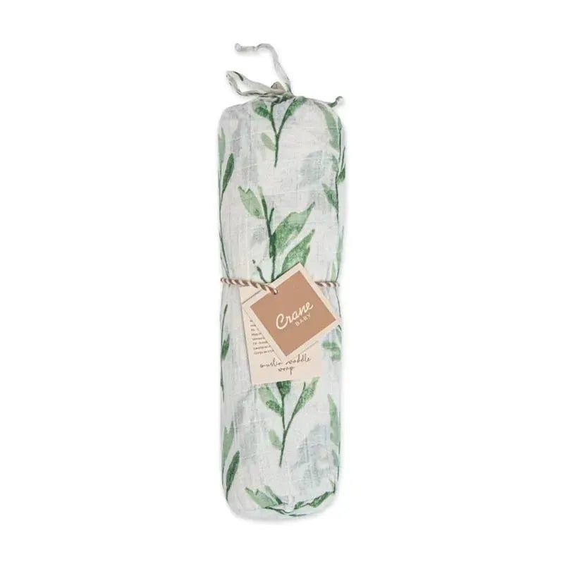 Crane Baby Parker Collection Muslin Swaddle Wraps Leaf Print