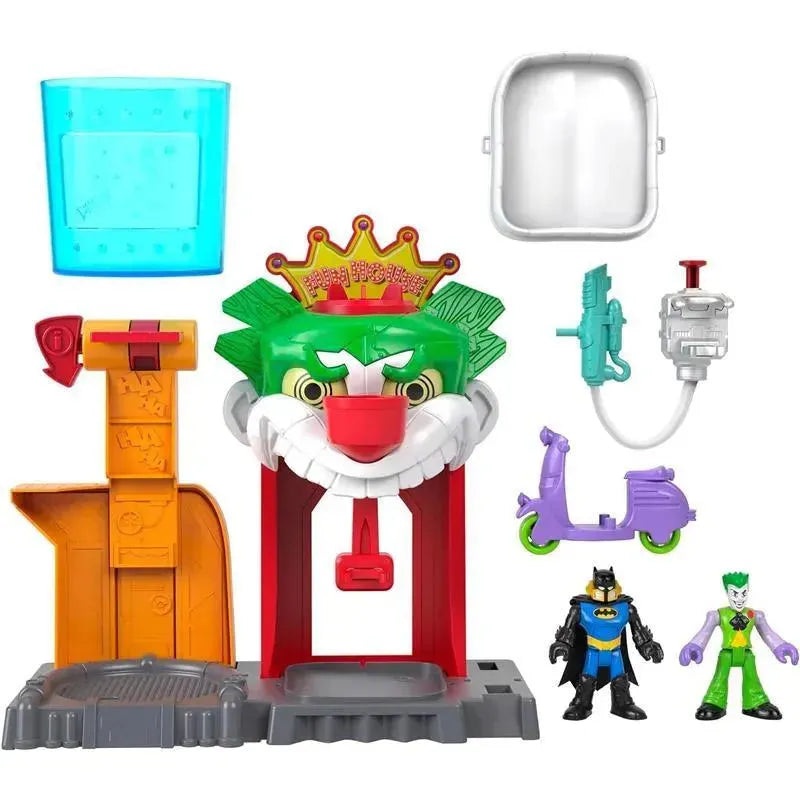 Fisher Price – Imaginext DC Super Friends Batman Toy The Joker Funhouse Playset Color Changers with 2 Figures