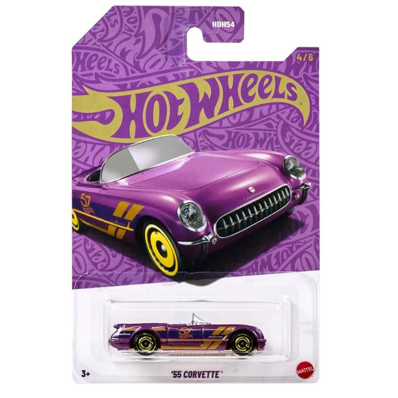 Hot Wheels 57Th Anniversary Purple And Gold Series, ’55 Chevroltte Corvette