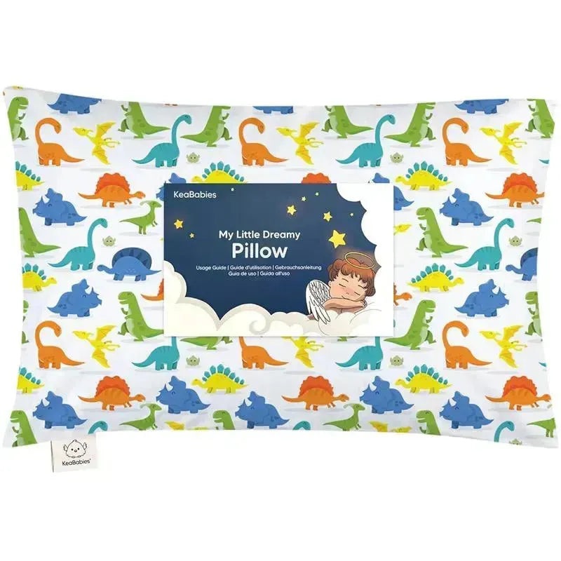 Keababies – 13X18 Toddler Pillow With Pillowcase, Happy Dino