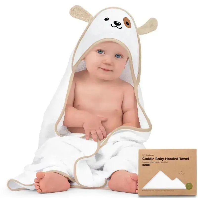 Keababies – Cuddle Baby Hooded Towel, Dog