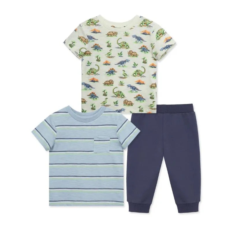 Little Me – 3Pk Baby Boy Dino Play Set