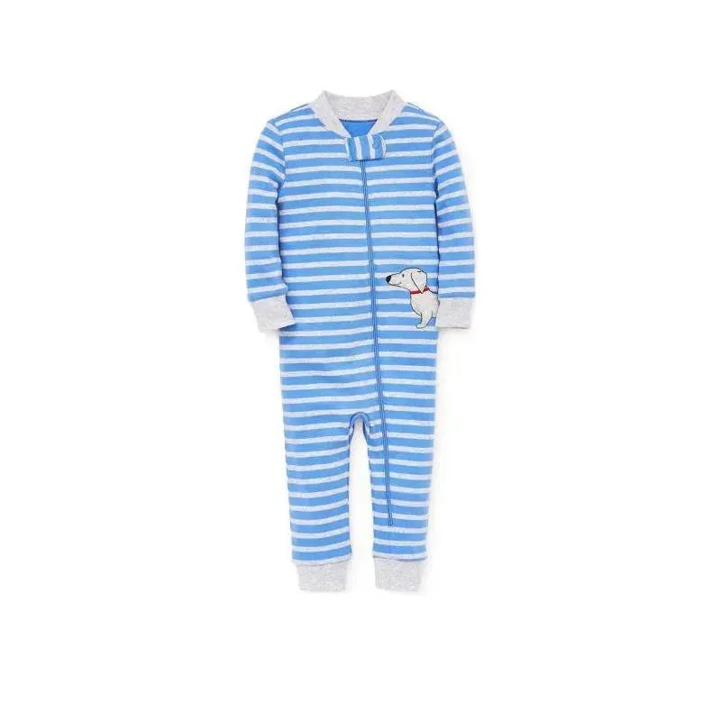 Little Me Dog Zip Front – Blue