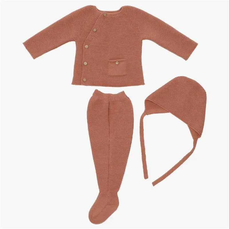 Martin Aranda – Take Me Home Set Potter Sweater, Leggins & Bonnet, Camel