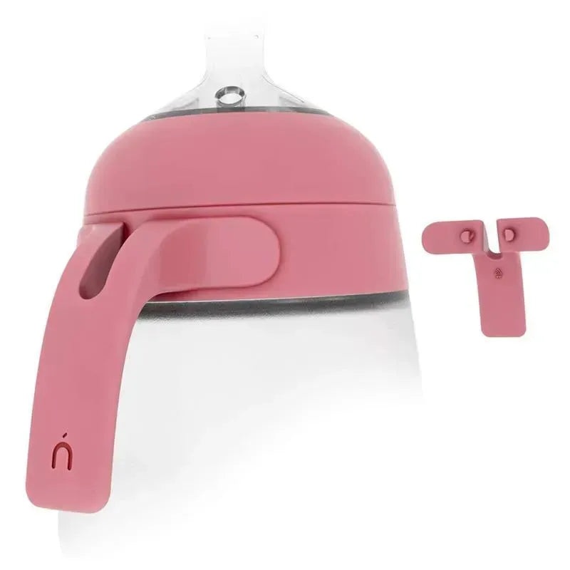 Nanobebe – Quick Snap Handle Sets for Flexy Silicone Baby Bottle, 2-Pack Pink