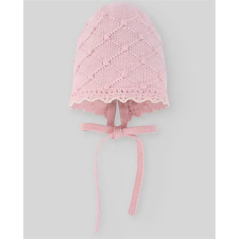 Paz Rodriguez – Baby Knit Newborn Bonnet, Chalk Pink
