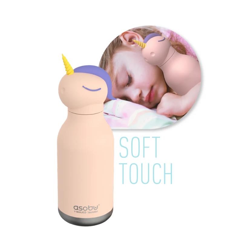 Asobu – Stainless Steel Bottle Silicone Head, Unicorn