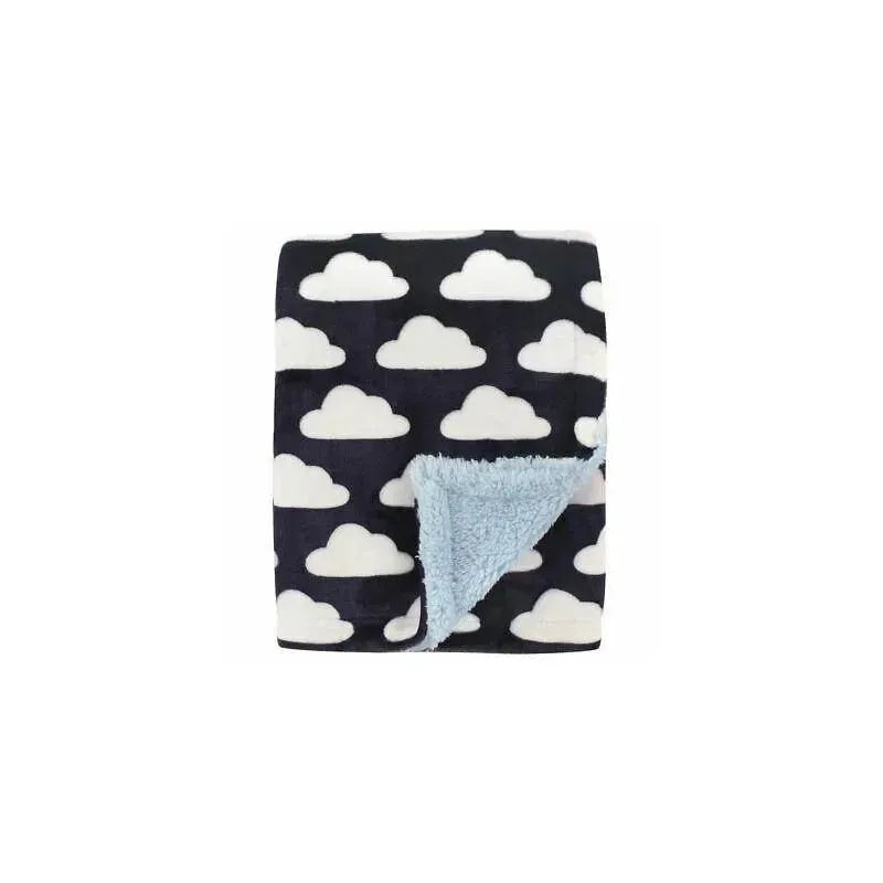 Baby Vision – Double Layer Blanket, Navy Clouds