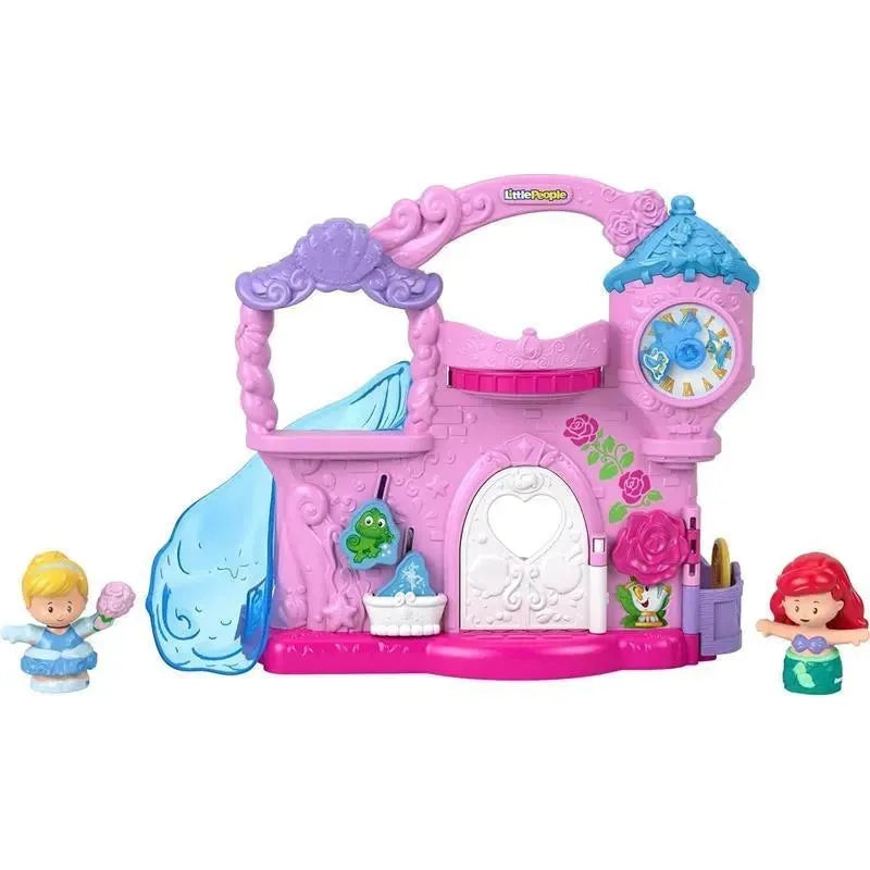 Fisher Price – Little People Toddler Toy Disney Princess Play & Go Castle Portable Playset with Ariel & Cinderella