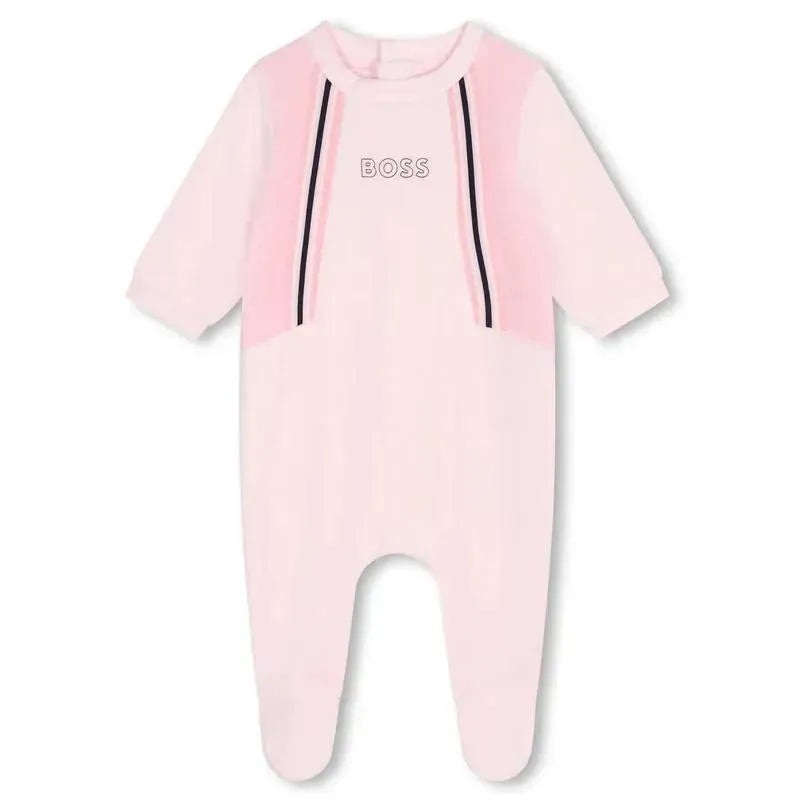 Hugo Boss Baby – Girl Long Sleeve Footie, Pink