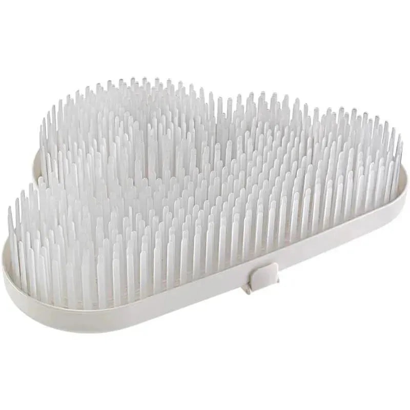 Melii – Countertop Baby Bottle Drying Rack & Drainboard, White