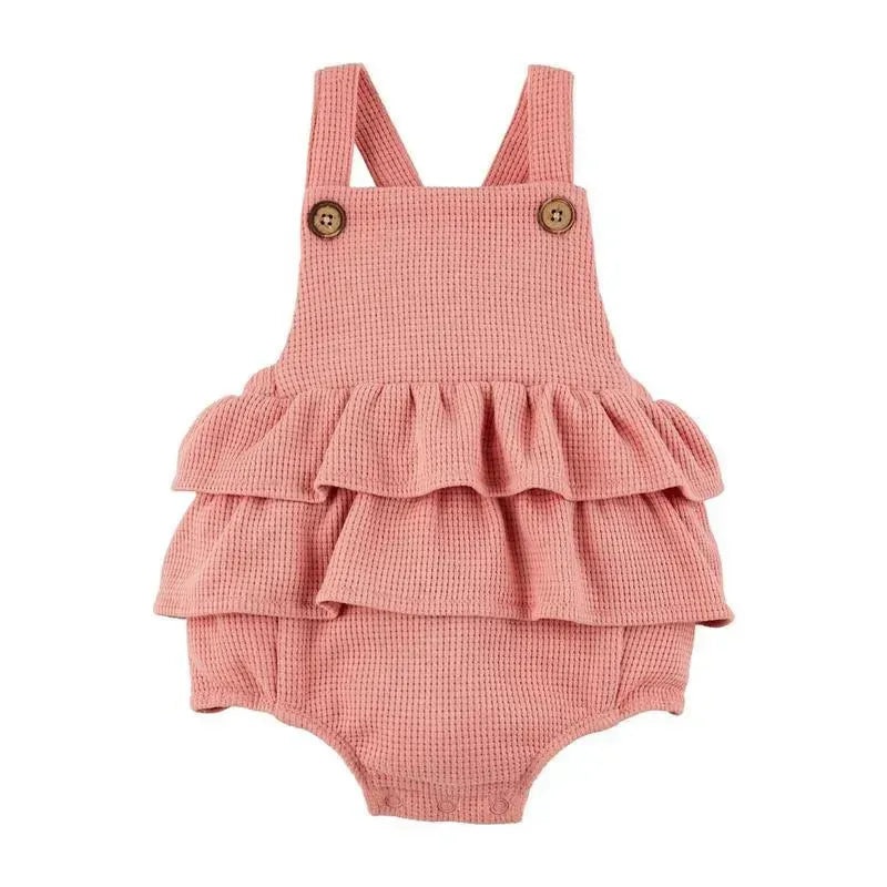 Mud Pie – Pink Ruffle Bubble, 0-3 Months