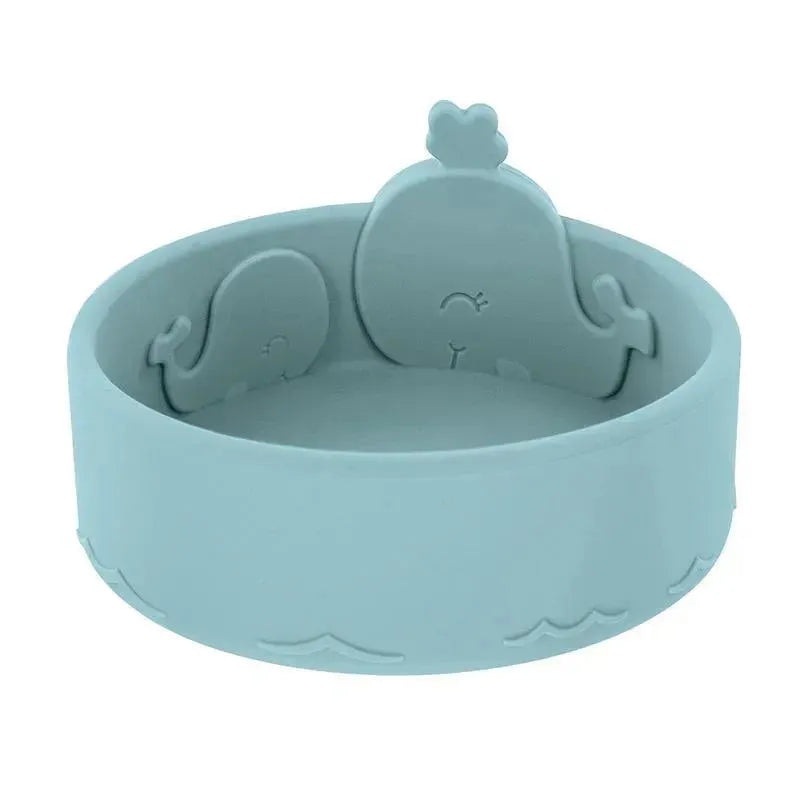 Nuby – Silicone Whale Feeding Bowl – Blue