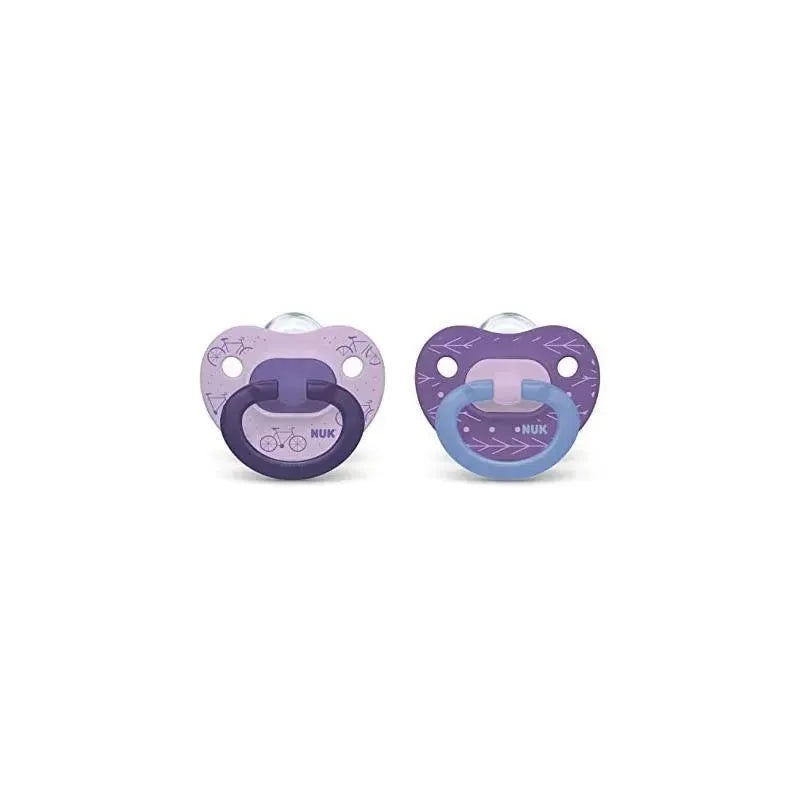 Nuk Pacifiers Orthodontic Fashion Girl 2 Pack