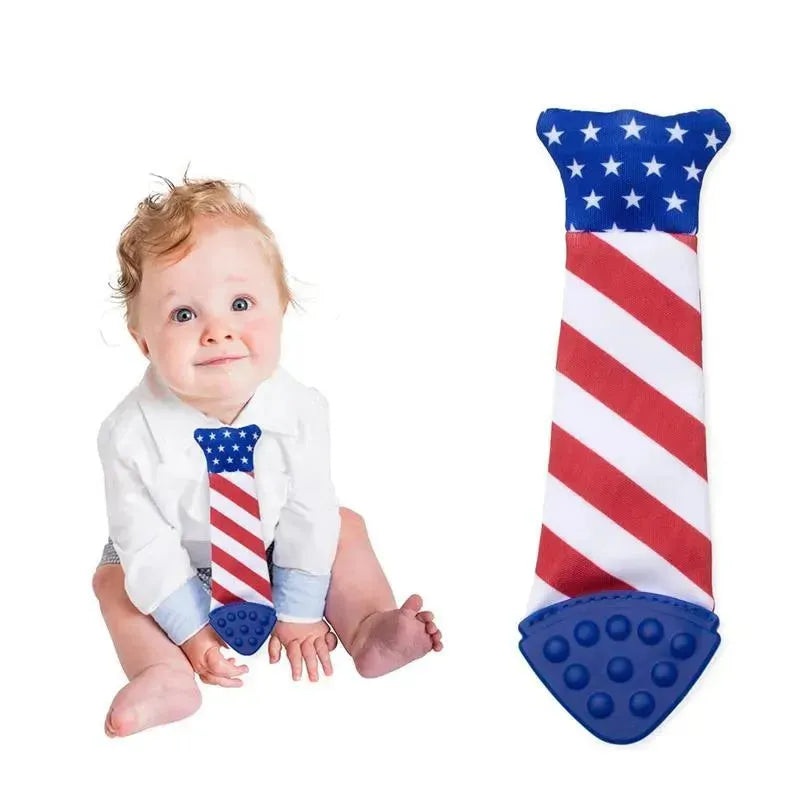 Tasty Tie – Teething Bib Tie, USA Flag