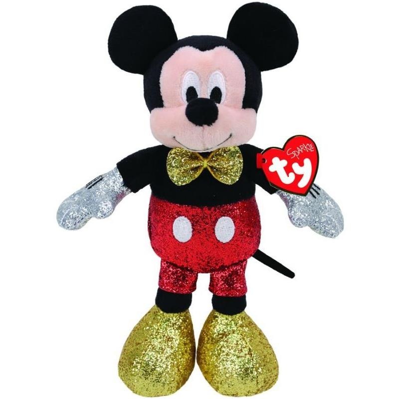 Ty – Disney Super Sparkle Red, Medium, Mickey Mouse Plush