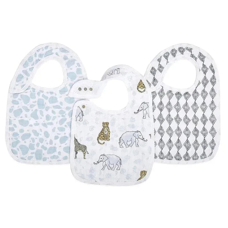 Aden + Anais – Jungle 3 Pack Snap Bibs