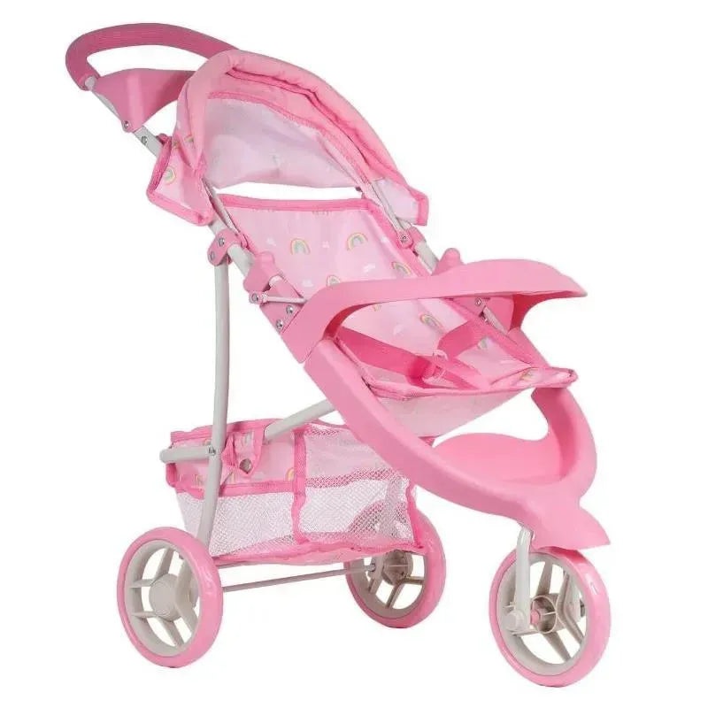 Adora – Snack N Go Baby Doll Stroller with Shade, Rainbow Rose