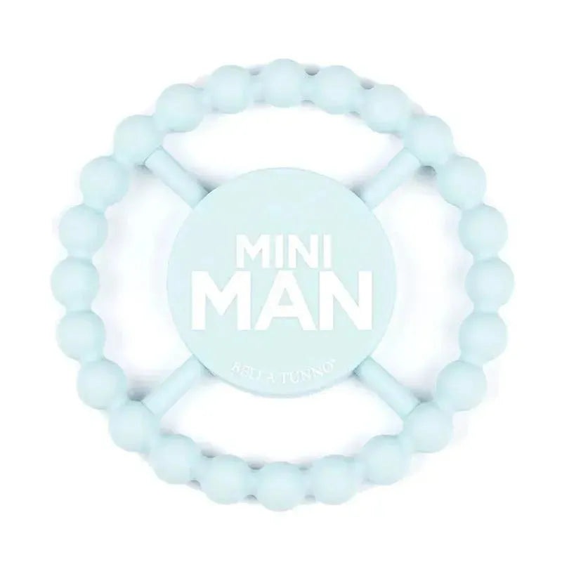 Bella Tunno – Mini Man Happy Teether, Ligh Blue