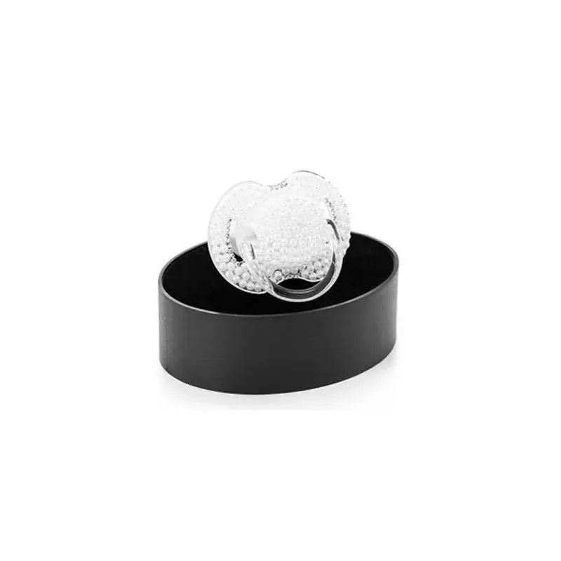 Bling Swarosvski Crystal Pacifier Pearl With Crystal Clear