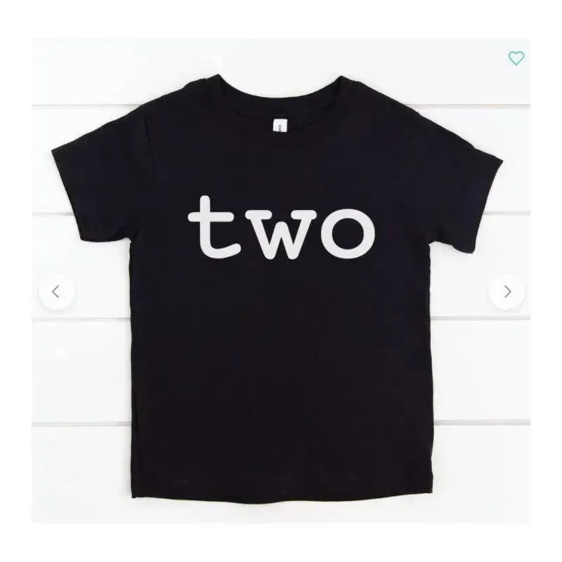 Eden & Eve Two Toddler Tee – Black