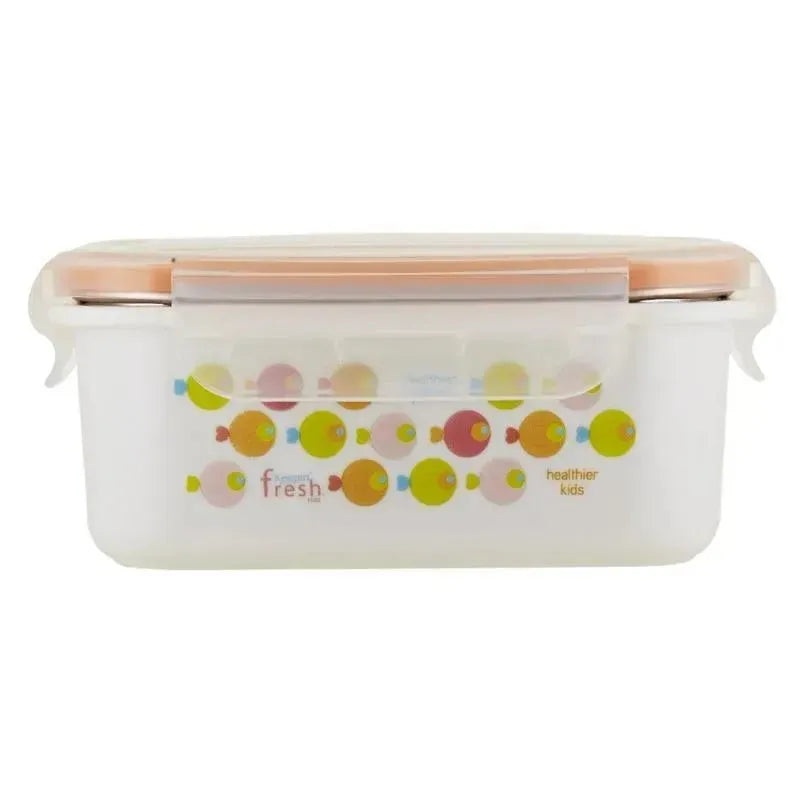 Innobaby Keepin’ Fresh Stainless Steel Bento Lunch Box/Food Container, Orange/Fish