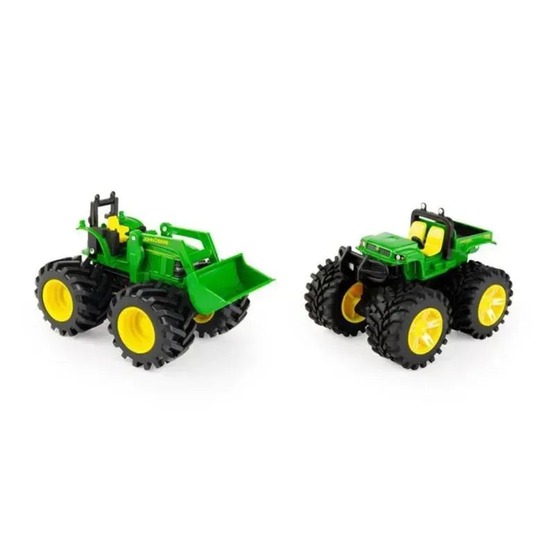 John Deere – Monster Treads Vehicle 2 Toy Pack – Tractor With Loader And Gator